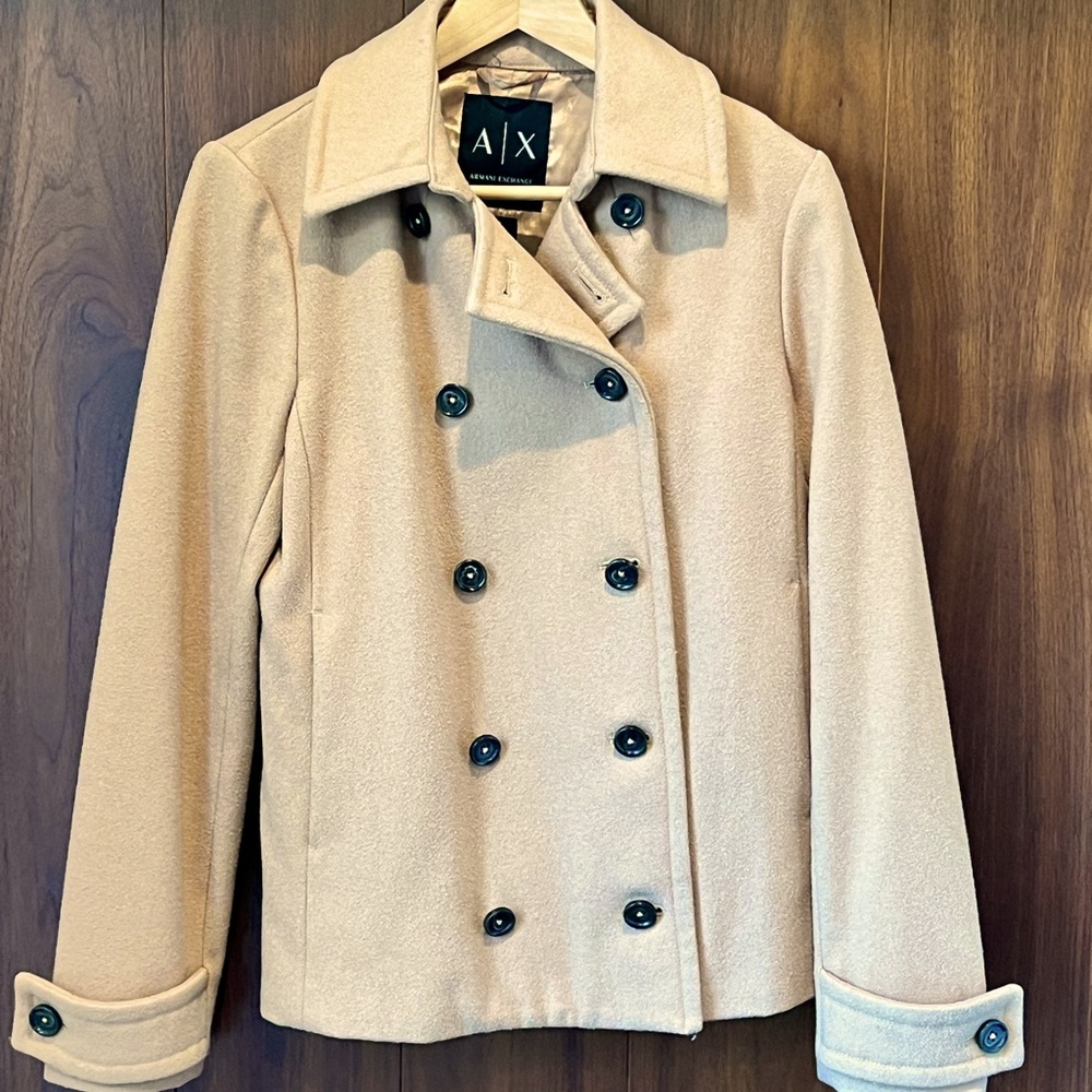 A/X short Peacoat in camel.